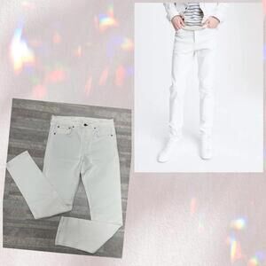 (RA-51) Rag & Bone Fit 2 Slim White Jeans